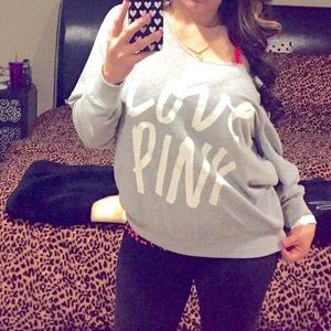 Off the should VS PINK sweatshirt
